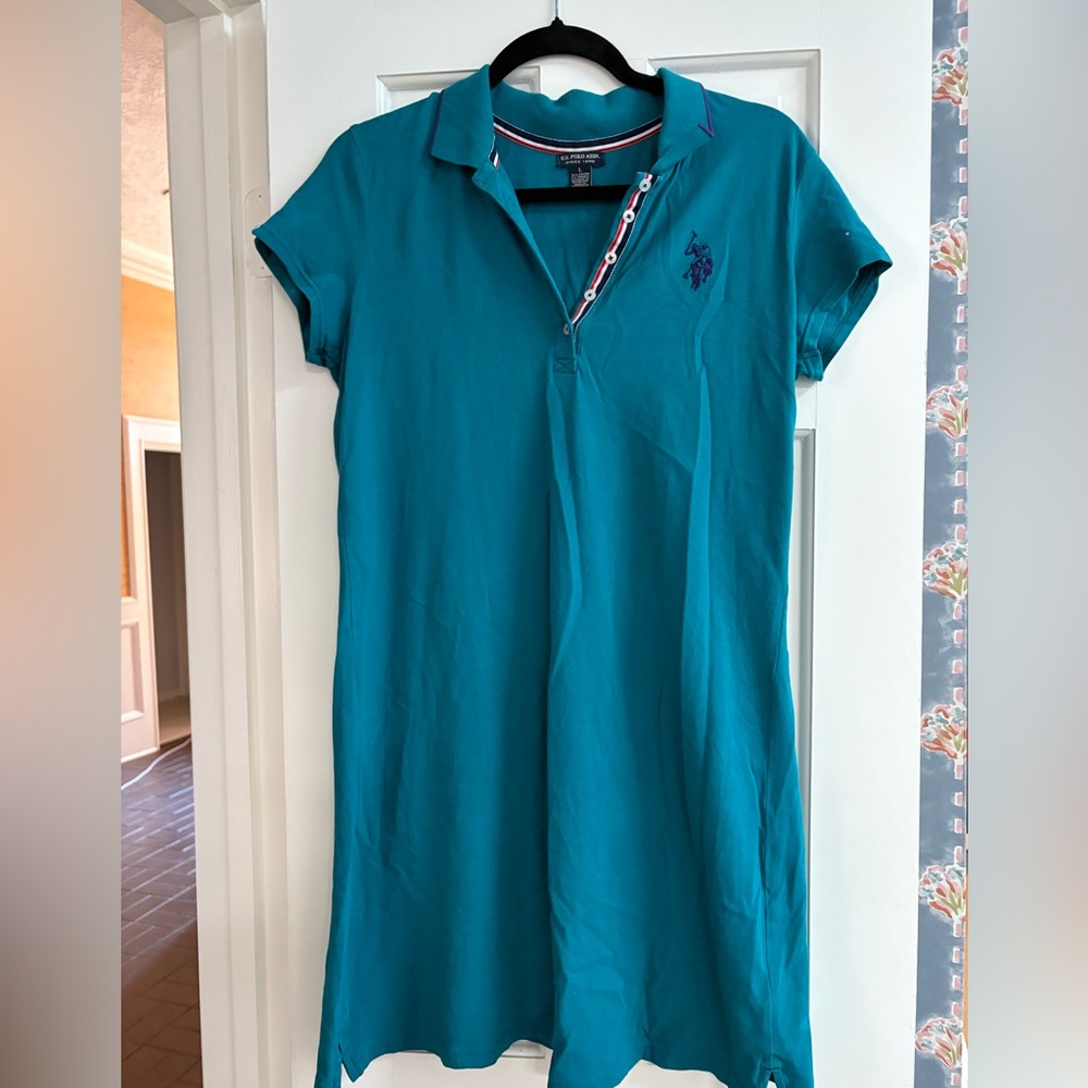 U.S. Polo Assn. Teal Polo shirt dress